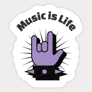 Music is Life Sticker